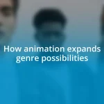 How animation expands genre possibilities